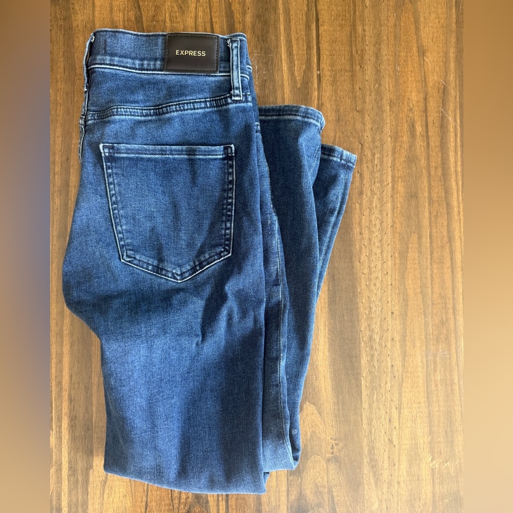 Express Dark Blue Denim Pants